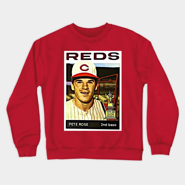 Pete Rose: 1964  Flashback Champs Crewneck Sweatshirt by flashbackchamps